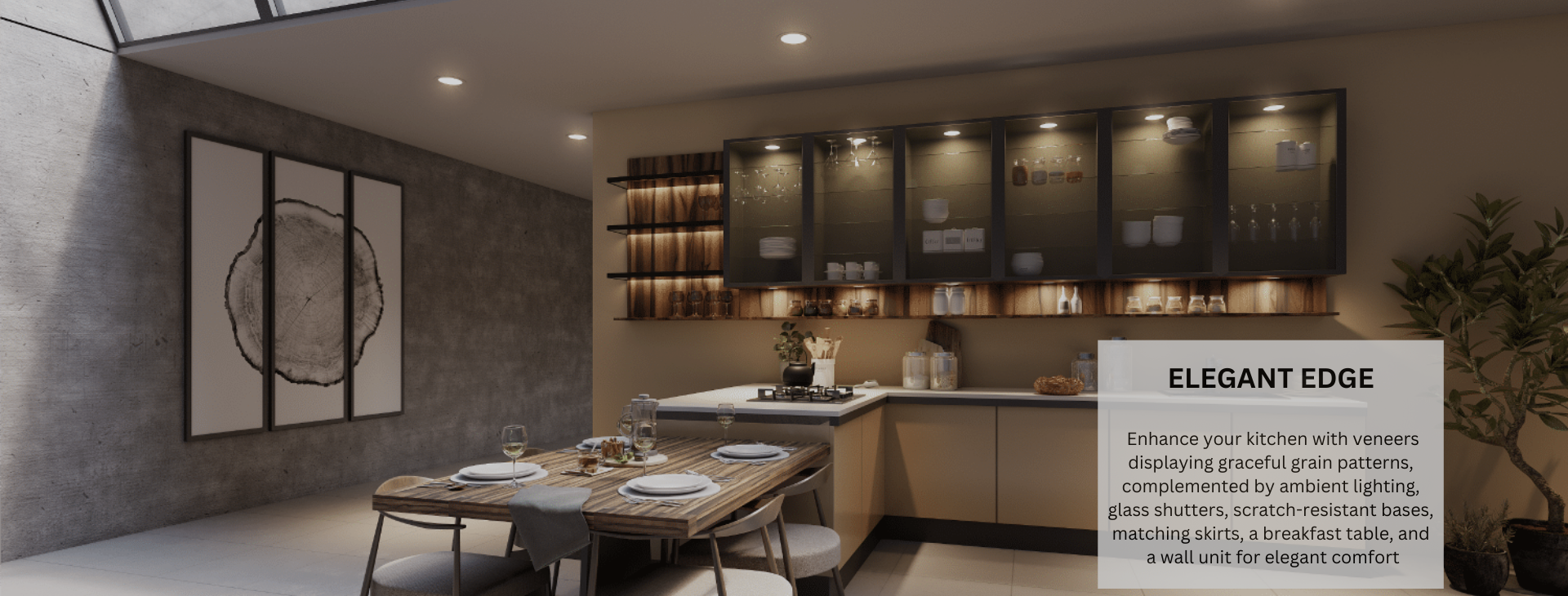 Elegent Edge Kitchen Design
